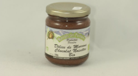 Marrons Des Pyrenees. Délice de marrons chocolat noisette bio