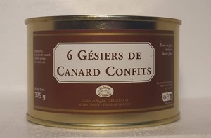 6 gésiers de canard